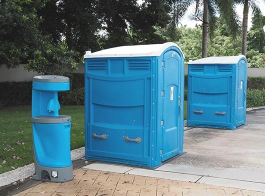 there are various types of handicap-accessible portable toilets available for rental such as standard, deluxe, and luxury models